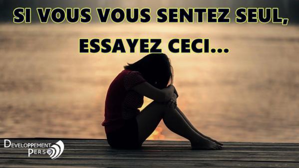 Seul et de ne plus se sentir seul seniors